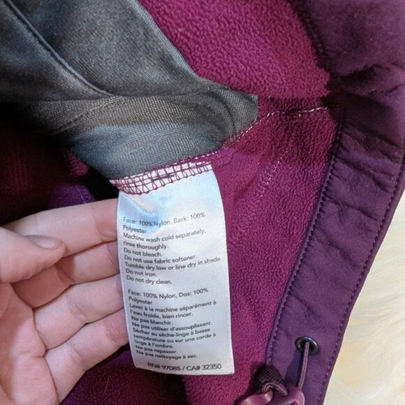 Outdoor Research Womens Mithril Purple Hooded Full Zip Jacket Sz S Fleece Lined - Picture 4 of 9